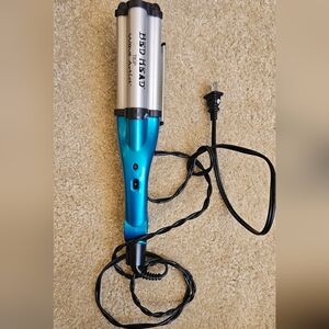 Blue and Silver Hair Styling Tool